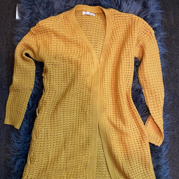 zoey | Sweaters | Yellow Cardigan 